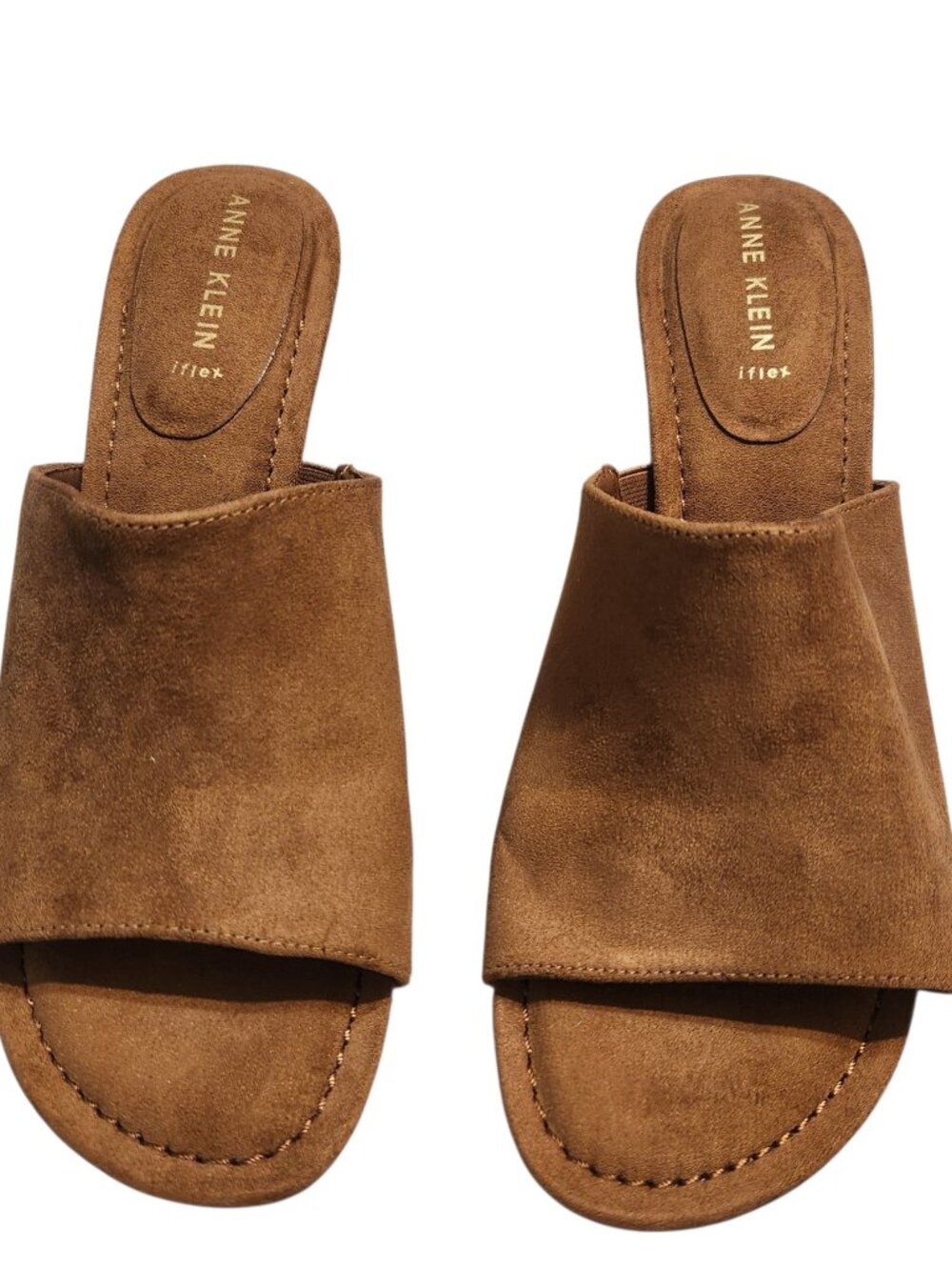 NWOT Anne Klein Charisma Hazelnut Wedge Sandal Size 11M